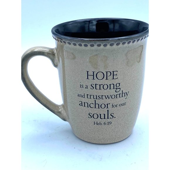 Scripture Coffee Mug Hope is a Strong and Trustworthy Anchor by Christian Art Gi - Picture 5 of 5